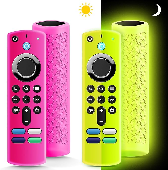 Forro o funda de silicona fluorescente antideslizante para mando de firetv stick